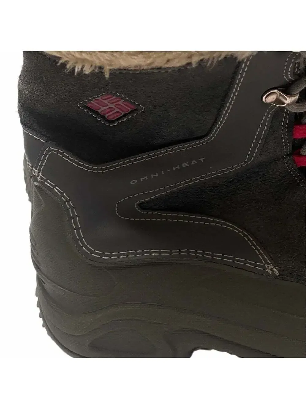 Columbia Women Teen Youth Omni-heat BY1291‑022 Winter Boots Size 7 - Gray